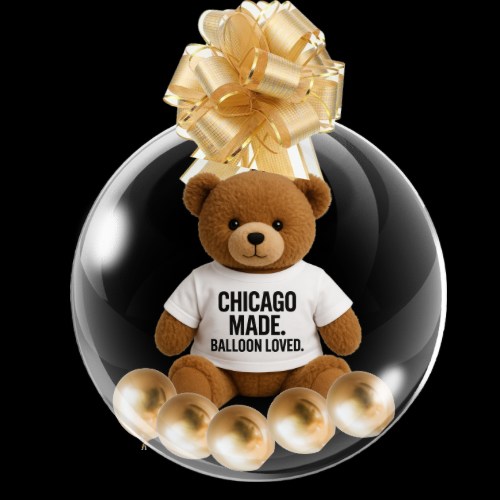 Chicago Balloon Bear “Chicago Made Balloon-Loved”
