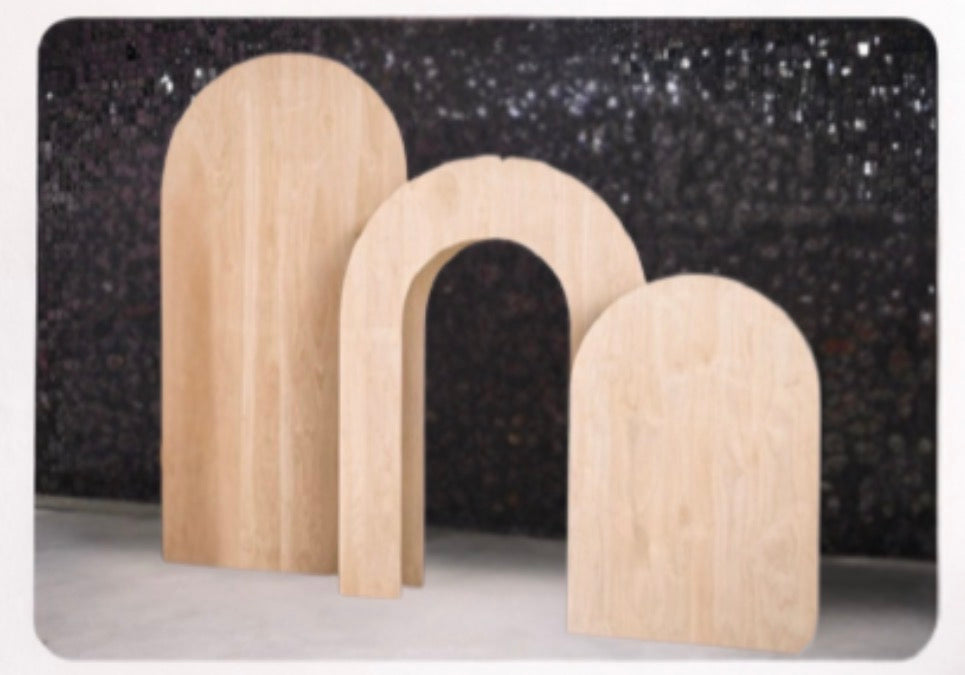 Collapsible Wooden Arch Backdrop Set